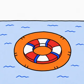 The ring alone in the middle of the ocean